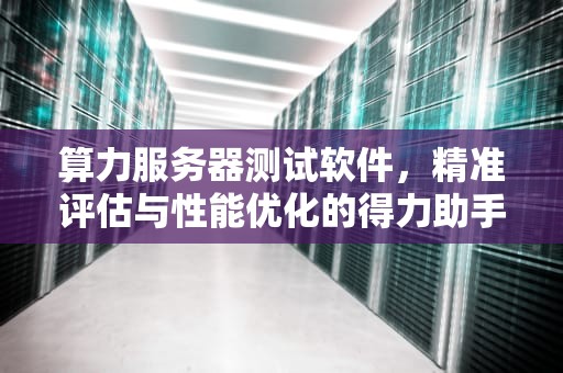 算力服务器测试软件，精准评估与性能优化的得力助手