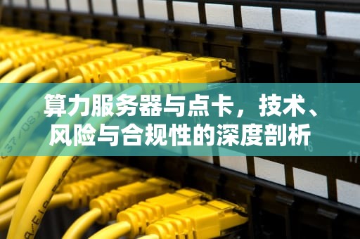 算力服务器与点卡，技术、风险与合规性的深度剖析