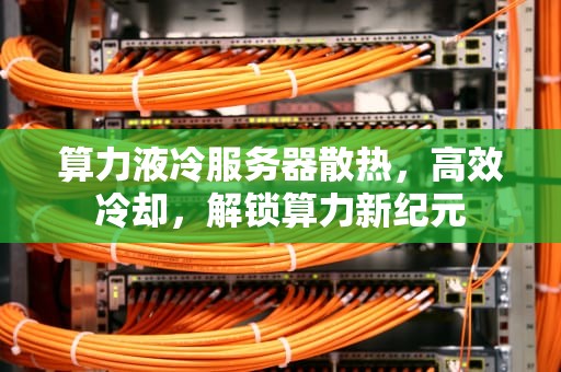 算力液冷服务器散热，高效冷却，解锁算力新纪元