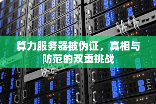 算力服务器被伪证，真相与防范的双重挑战
