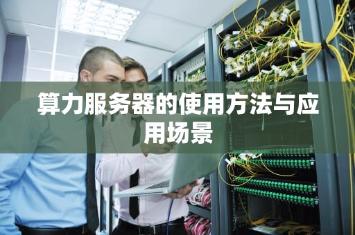 算力服务器的使用方法与应用场景