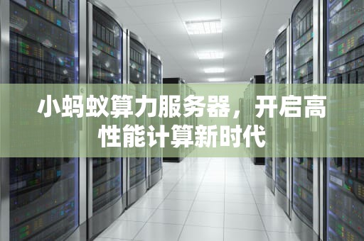 小蚂蚁算力服务器，开启高性能计算新时代