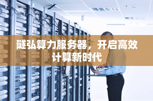 隧弘算力服务器，开启高效计算新时代