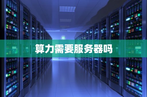 算力需要服务器吗