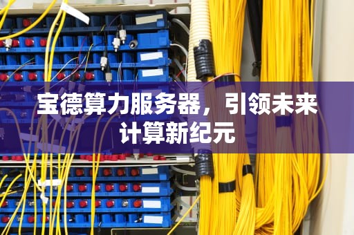 宝德算力服务器，引领未来计算新纪元