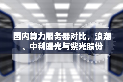 国内算力服务器对比，浪潮、中科曙光与紫光股份