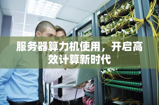 服务器算力机使用，开启高效计算新时代