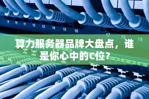 算力服务器品牌大盘点，谁是你心中的C位？