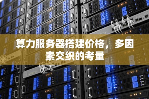 算力服务器搭建价格，多因素交织的考量