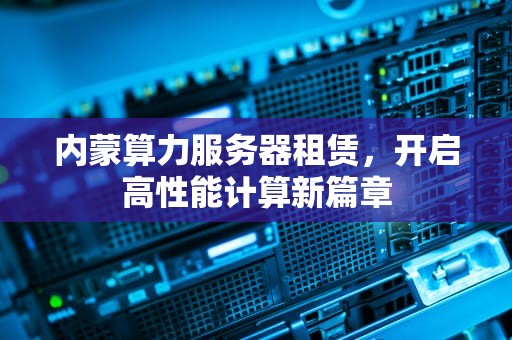 内蒙算力服务器租赁，开启高性能计算新篇章