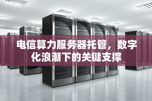 电信算力服务器托管，数字化浪潮下的关键支撑