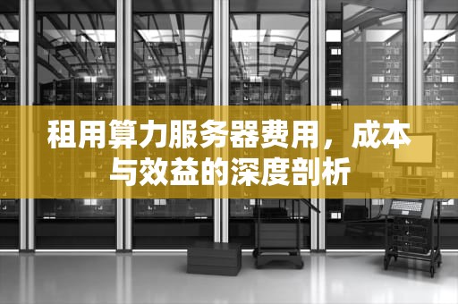 租用算力服务器费用，成本与效益的深度剖析