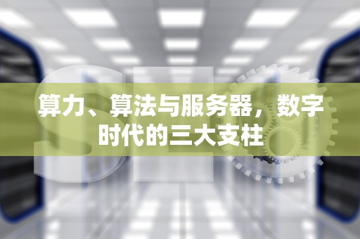 算力、算法与服务器，数字时代的三大支柱