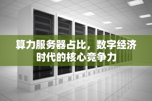 算力服务器占比，数字经济时代的核心竞争力