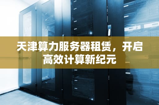 天津算力服务器租赁，开启高效计算新纪元