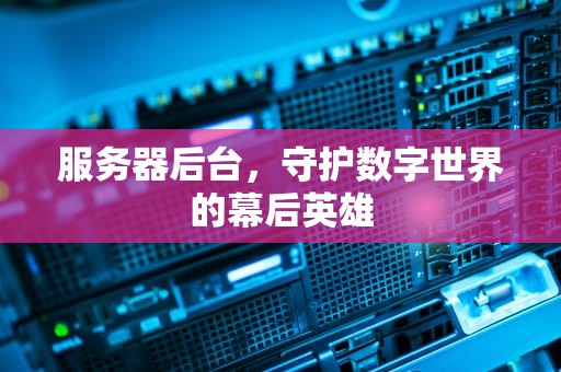 服务器后台，守护数字世界的幕后英雄