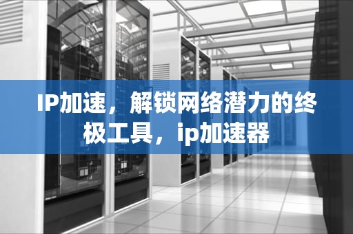 IP加速，解锁网络潜力的终极工具，ip加速器