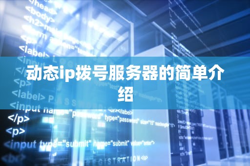 动态ip拨号服务器的简单介绍
