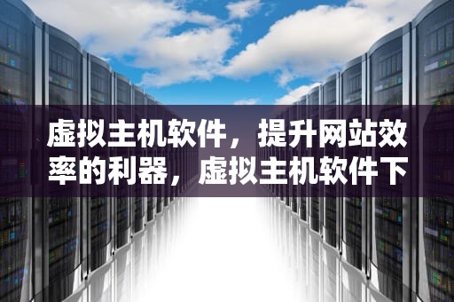 虚拟主机软件，提升网站效率的利器，虚拟主机软件下载