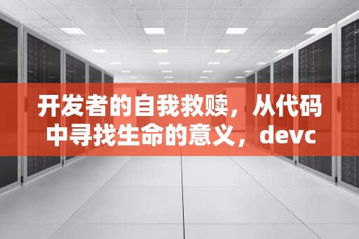开发者的自我救赎，从代码中寻找生命的意义，devcheck