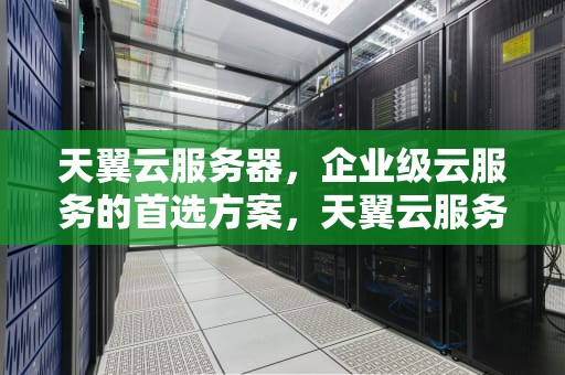 天翼云服务器，企业级云服务的首选方案，天翼云服务器价格