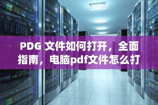 PDG 文件如何打开，全面指南，电脑pdf文件怎么打开