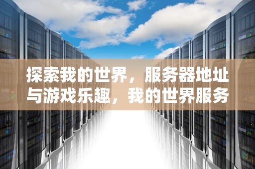 探索我的世界，服务器地址与游戏乐趣，我的世界服务器地址怎么填
