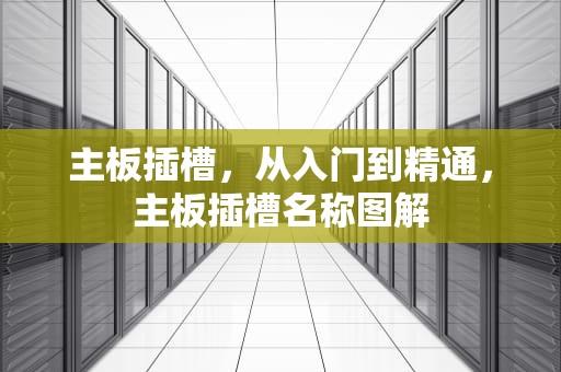 主板插槽，从入门到精通，主板插槽名称图解