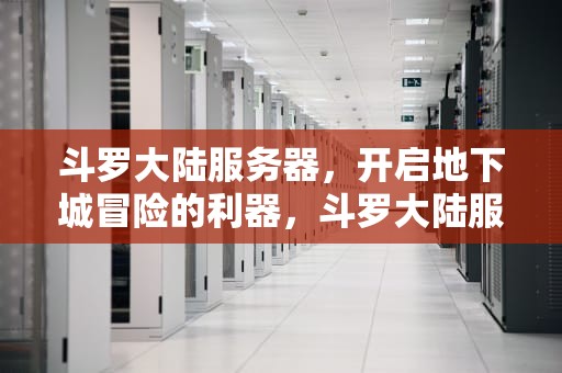 斗罗大陆服务器，开启地下城冒险的利器，斗罗大陆服务器进不去