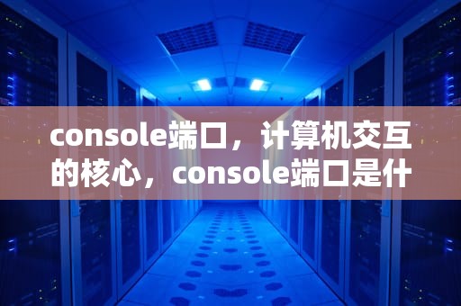 console端口，计算机交互的核心，console端口是什么