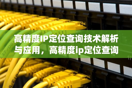 高精度IP定位查询技术解析与应用，高精度ip定位查询带地图