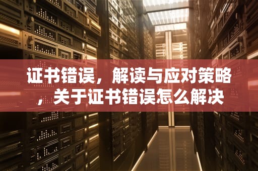 证书错误，解读与应对策略，关于证书错误怎么解决