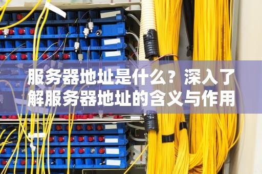 服务器地址是什么？深入了解服务器地址的含义与作用，DNS服务器地址是什么