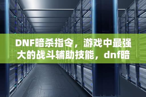 DNF暗杀指令，游戏中最强大的战斗辅助技能，dnf暗杀套是什么