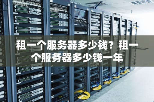 租一个服务器多少钱？租一个服务器多少钱一年