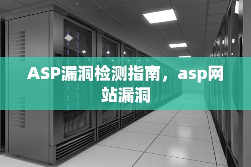 ASP漏洞检测指南，asp网站漏洞