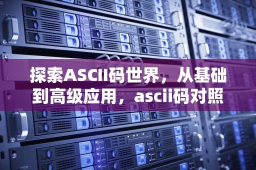 探索ASCII码世界，从基础到高级应用，ascii码对照表二十六个字母