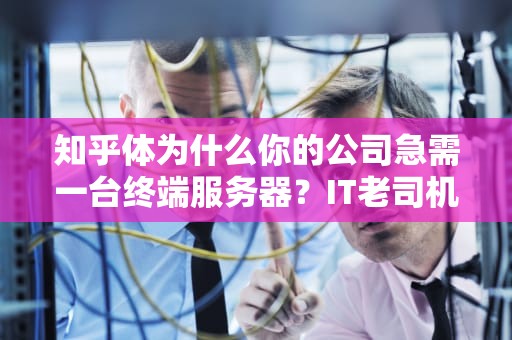 知乎体为什么你的公司急需一台终端服务器？IT老司机用外卖和网吧神比喻讲透！