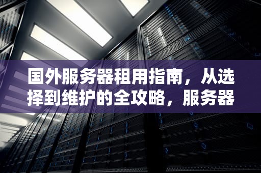 国外服务器租用指南，从选择到维护的全攻略，服务器租用国外哪家好