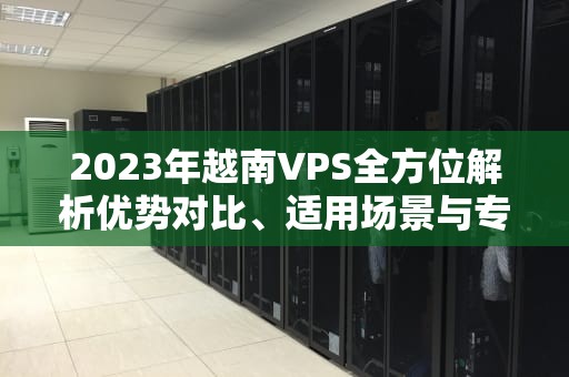 2023年越南VPS全方位解析优势对比、适用场景与专业选购指南