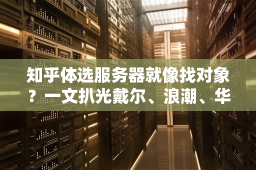 知乎体选服务器就像找对象？一文扒光戴尔、浪潮、华为等厂商的底裤（附避坑指南）