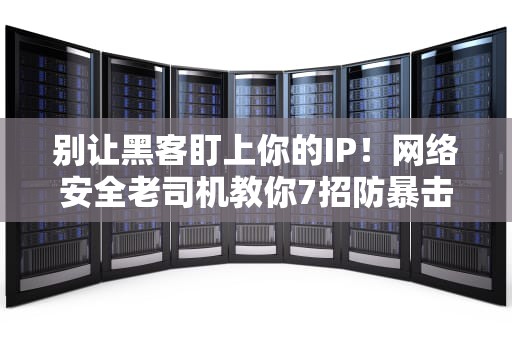 别让黑客盯上你的IP！网络安全老司机教你7招防暴击