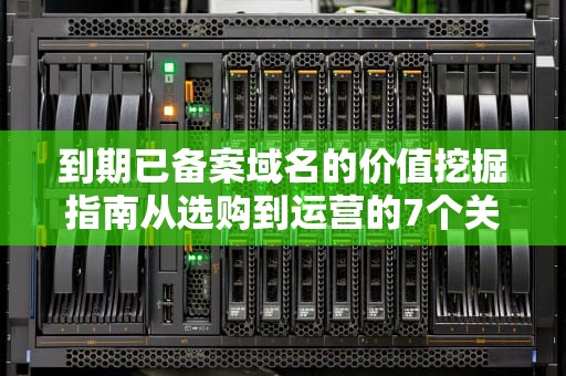 到期已备案域名的价值挖掘指南从选购到运营的7个关键步骤