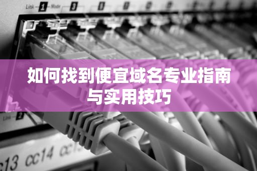 如何找到便宜域名专业指南与实用技巧