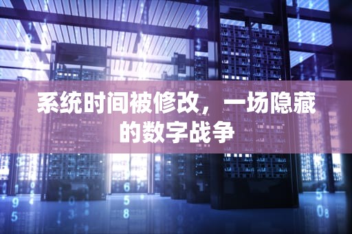系统时间被修改，一场隐藏的数字战争