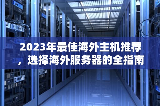 2023年最佳海外主机推荐，选择海外服务器的全指南，海外主机候鸟浏览器防关联