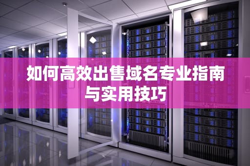 如何高效出售域名专业指南与实用技巧