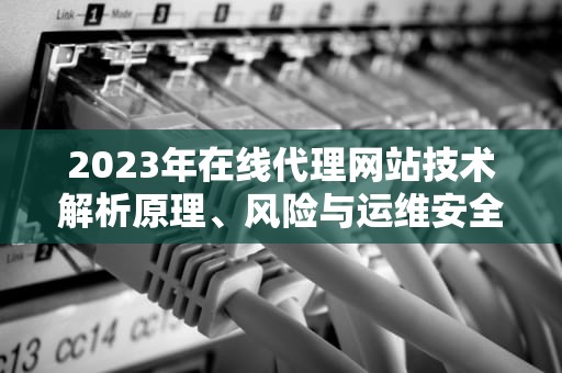 2023年在线代理网站技术解析原理、风险与运维安全指南