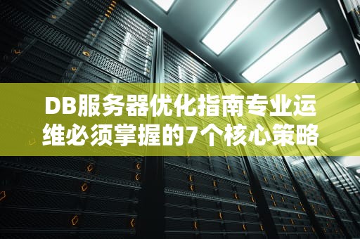 DB服务器优化指南专业运维必须掌握的7个核心策略