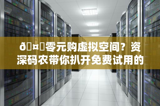 🤖零元购虚拟空间？资深码农带你扒开免费试用的蕾丝裙摆